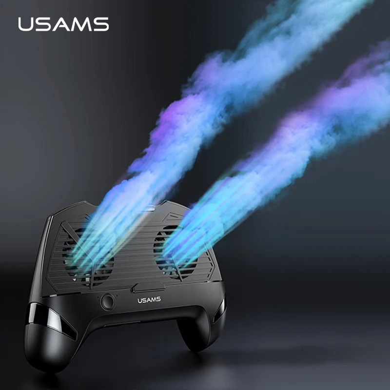 USAMS охлаждающий геймпад для мобильного телефона двойные вентиляторы телефон