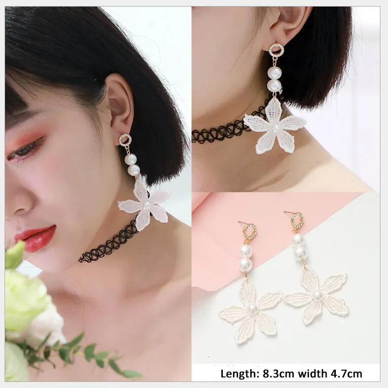 style-1 3# Новое поступление Япония и Южная Корея розовый акриловый кулон серьги, имитация жемчуга Xingyue сердце лук женские массивные серьги - Окраска металла: style-1