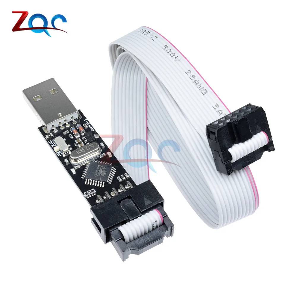 USBasp USB ISP 3.3V / 5V AVR Programmer ATMEGA8 ATMEGA128 New +10PIN Wire Support Win7 64Bit | Инструменты