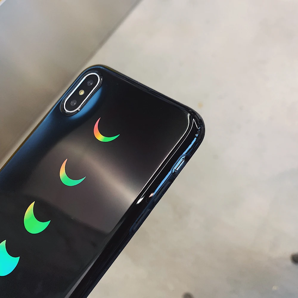 Роскошный чехол для телефона с лазерным затмением Луны iphone11 11Pro Max 8 Plus 6S 7 X XR XS