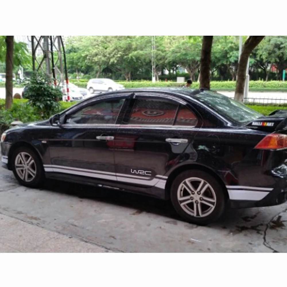 Наклейка для кузова автомобиля Mitsubishi Lancer WSC наклейка гонок боковая юбка