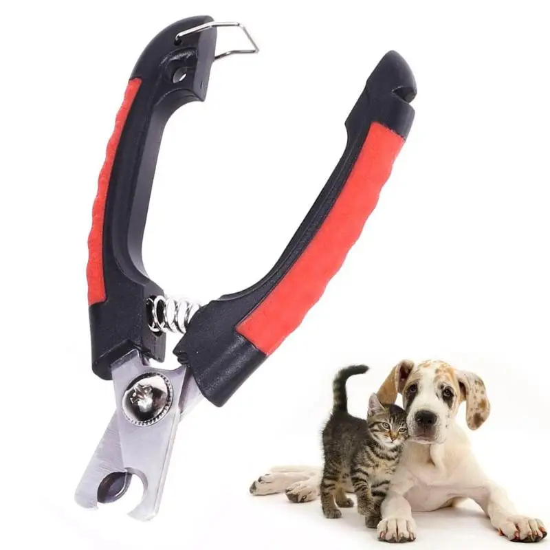 

Professional Pet Dog Nail Clipper Cutter Stainless Steel Grooming Scissors Clippers for Animals Cats with Lock Size S M