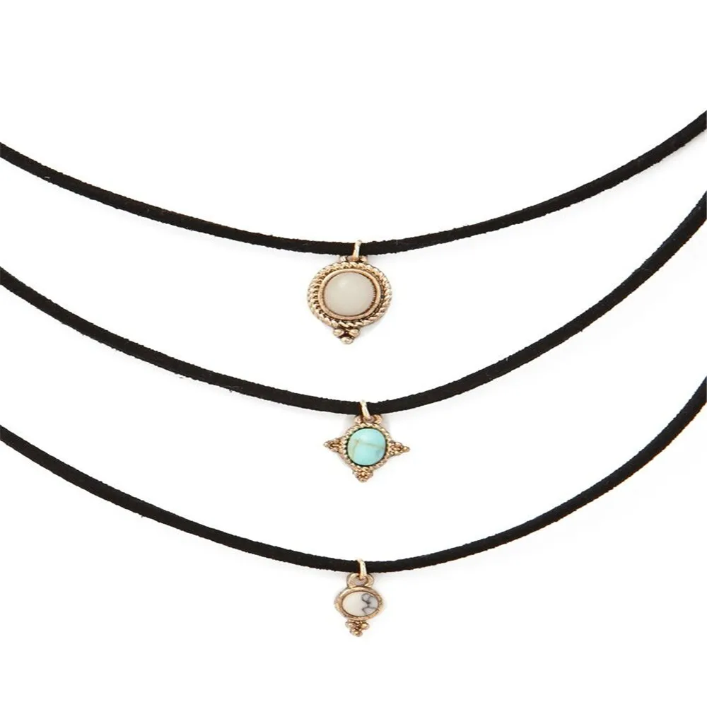 3 шт./комплект женские ожерелья чокеры из цинкового сплава|sun choker|fashion chokerfashion jewelry |