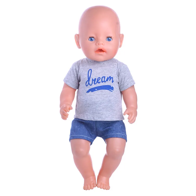 LUCKDOLL стильная пижама и одежда для сна подходит 18 дюймовых американских кукол 43 см