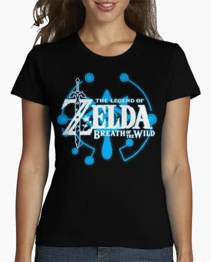 Лето В убыток футболки женщин Легенда О zelda дыхание Дикий короткий шеи Характер