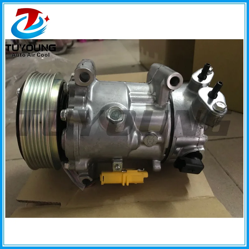 New Car accessories air conditioner compressor 6C12 for Peugeot 207 9651910980 6453QJ 6453QK 6453WK 96598757 9659875780 sd1439