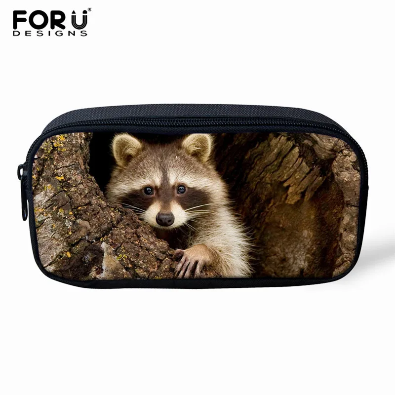 XM499K FORUDESIGNS/комплект школьной сумки с милым принтом енотов; сумки для книг для девочек; школьные сумки для учеников начальной школы; детская сумка; чехол-карандаш - Цвет: XM499K