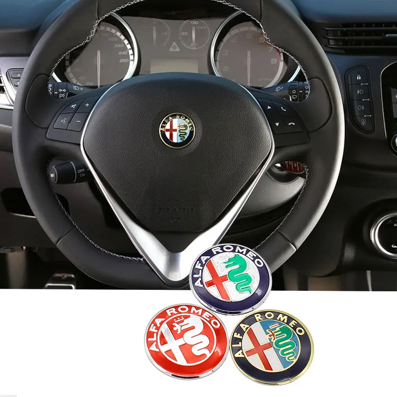 Автомобильный значок на рулевое колесо ALFA ROMEO 40 мм 4 см эмблема-наклейка