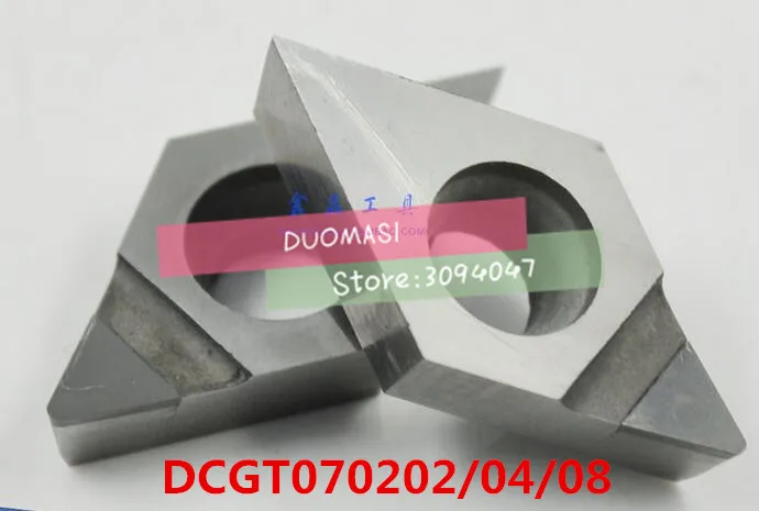 Бесплатная доставка 2 шт. DCGT070202/DCGT070204/DCGT070208 PCD вставки CNC алмазная вставка для