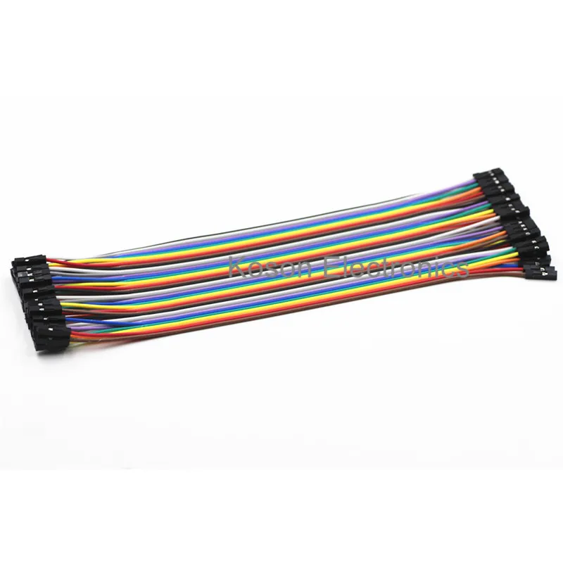 Перемычка для кабеля dupont 40 шт. кабель линия гнездо 20 см 1P arduino|line dupont|4 wire cable4 |