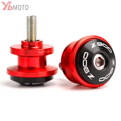 Red-8MM CNC аксессуары для мотоциклов для Kawasaki Z900 Z 900 рама подставки винты ползунки маятник Катушки слайдер - Цвет: Red-8MM