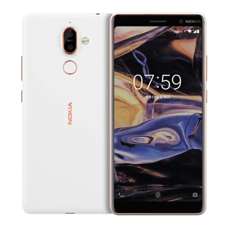 Разблокированный Nokia 7 Plus Android 8,0 rom 64G Snapdragon 660 Восьмиядерный 6,0 ''дисплей Bluetooth 5,0 мобильный телефон