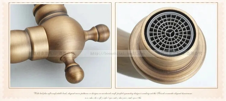 Tall antique brushed brass Kitchen faucet basin sink long spout mixer tap terneira torneira | Обустройство дома