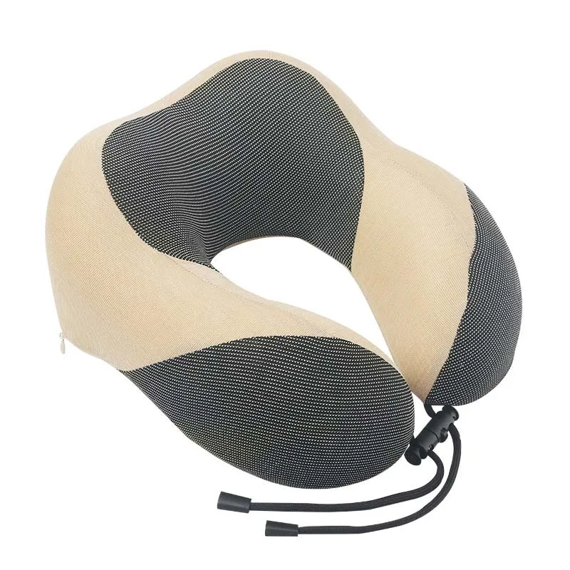 3 Memory Foam U-Shape Neck Pillows Soft Slow Rebound Space Travel Pillow Solid Neck Cervical Healthcare Bedding - Цвет: 3