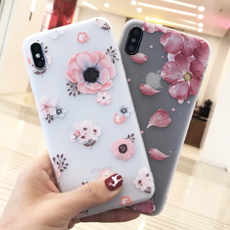 Силиконовый чехол для телефона с объемным цветком Xiaomi Redmi Note 5 A 4X Mi 9 8 6x 5x мягкий из