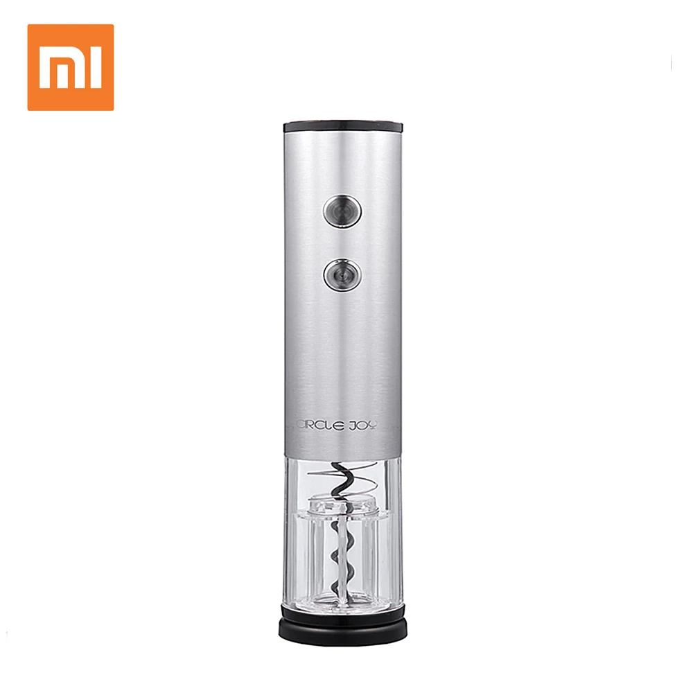 Xiaomi CIRCLE JOY Stainless Steel Electric Corkscrew Bottle Opener Quickly Open Tool for Wine - Silver | Бытовая техника