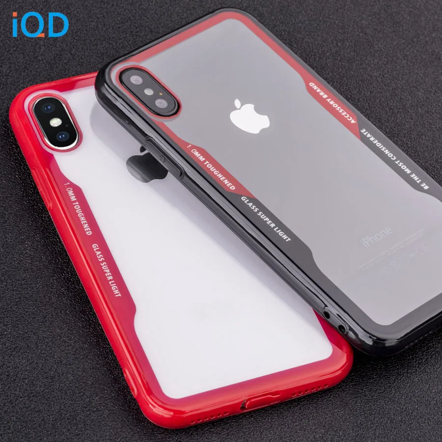 IQD чехол для Apple iPhone X 8 7 6 6s Plus прозрачный Ультратонкий с полной защитой задней