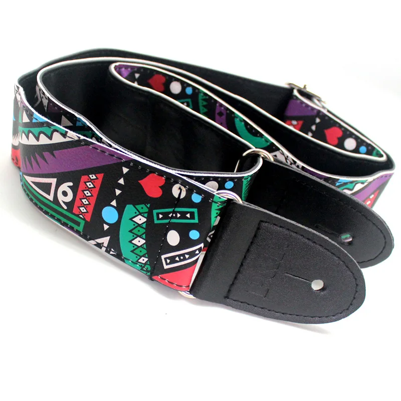 Ремешок для гитары из искусственной кожи с принтом ремешки в этническом стиле