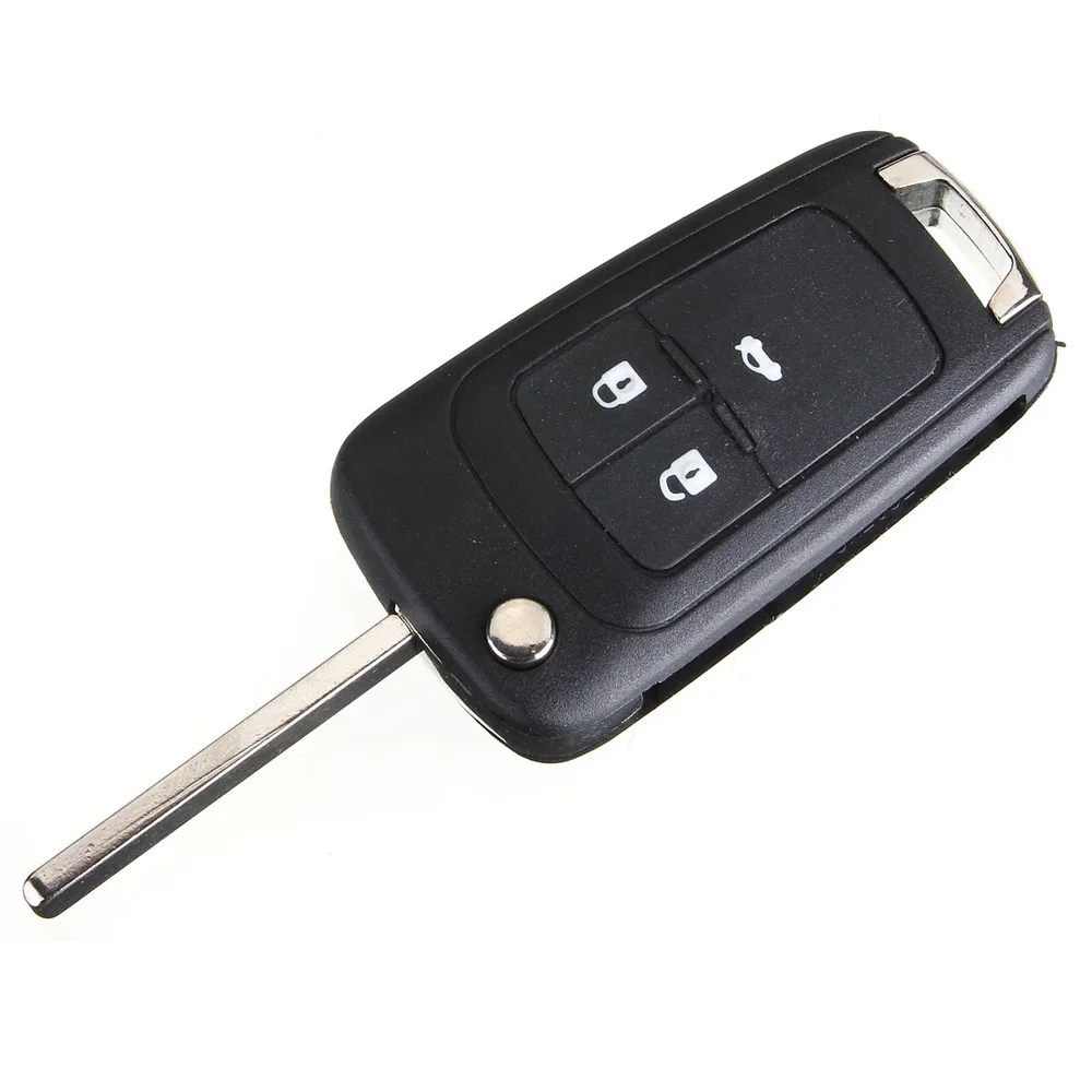 

Free Shipping Flip Folding Key Shell for Chevrolet Cruze Remote Key Case Keyless Fob 3 Button Uncut Blade for Chevrolet