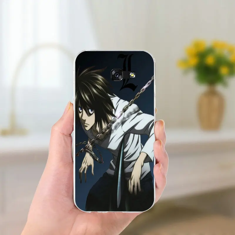 Аниме тетрадь смерти тонкий мягкий из полиуретана телефонные чехлы для samsung Galaxy