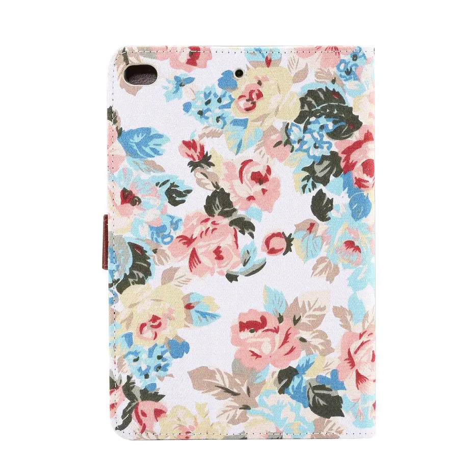 Чехол для планшета для ipad mini 7,9 дюймов цветочная ткань capa coque отделения для карт чехол для Apple ipad mini 4 чехол для ipad mini 5