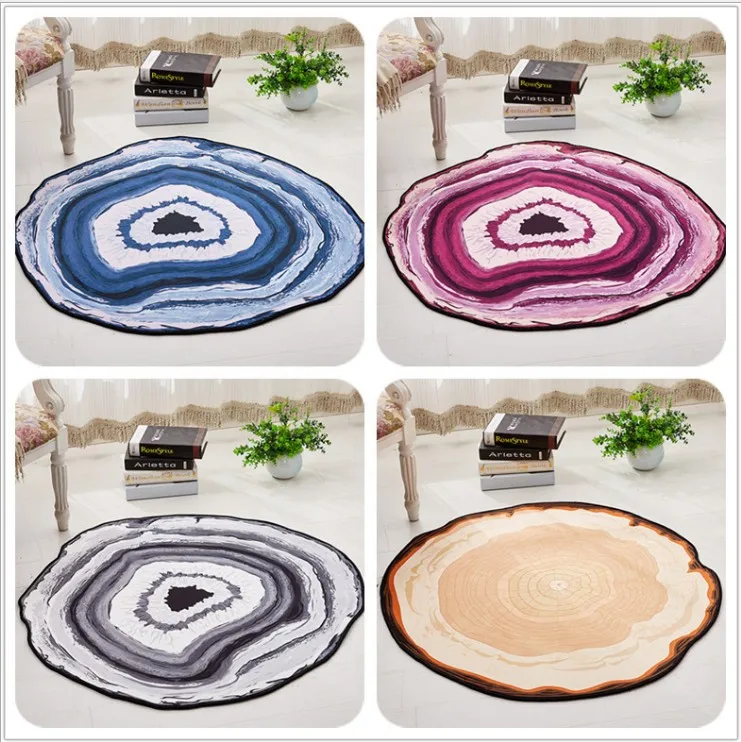 Круглый ковер для дерева спальни гостиной компьютерный стул подушка диван