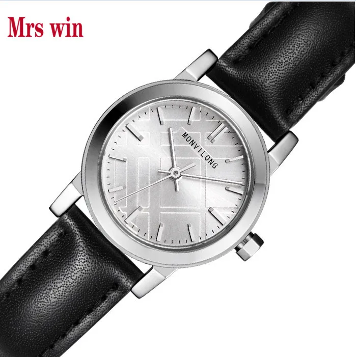 Mrs win Роскошные Holuns оригинальные деловые механические мужские часы кожаные
