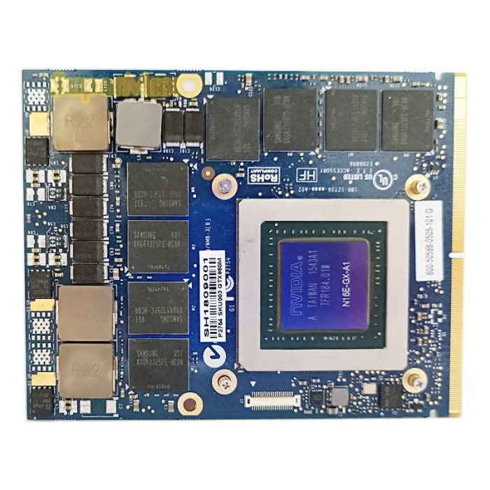 Видеокарта GeForce GTX 980M для ноутбука графическая карта GPU MXM с объемом памяти 8 Гб GDDR5