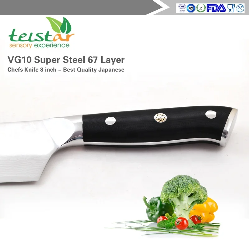 8&quot Santoku Chef Knife Kitchen Knives Japanese Damascus VG10 Steel Razor Sharp Blade Meat Cutting Tools G10 Handle | Дом и сад