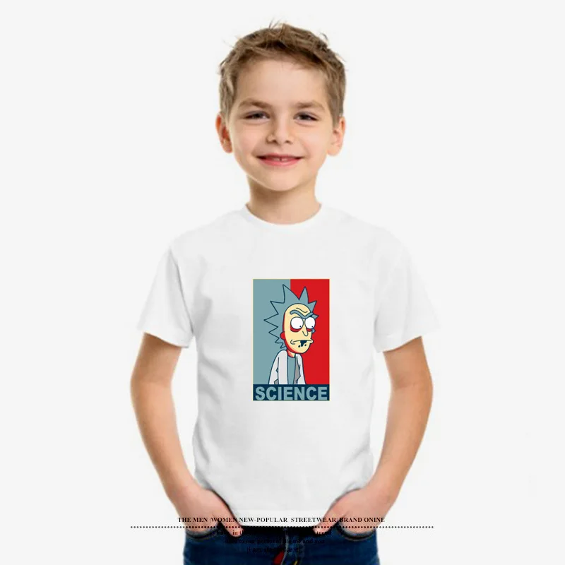 Rick and morty/Летняя детская футболка для мальчиков Мягкая Детская Спортивная