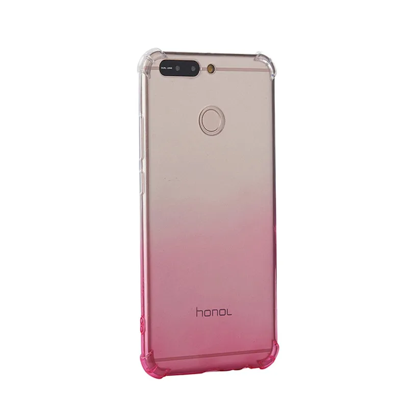 Силиконовый чехол для Huawei Honor V9 классические модные градиентные Blue-Ray Цвет мягкие