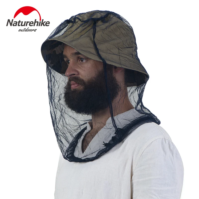 Кепка для рыбалки NatureHike Сетчатая Маска от комаров шлема насекомых спорта на