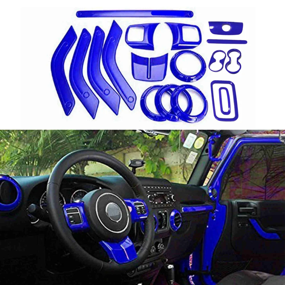 Chuang Qian 18 шт. аксессуары для интерьера крышка дверной ручки фотоэлемент Jeep Wrangler Jk