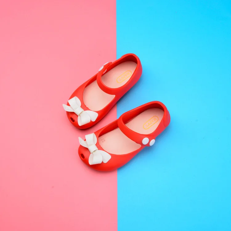 

Size 13-17cm 2019 New Girls Jelly Shoe Baby princess Sandals Fish Mouth Children Non-slip Kids Beach Shoes Sandal Toddler Shoes