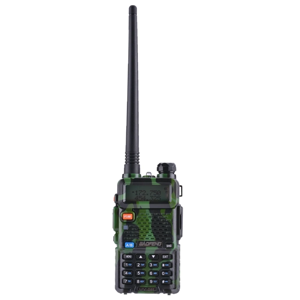 Camouflage Baofeng UV-5R портативная рация Двухдиапазонная профессиональная 5 Вт UV 5R Ham двухстороннее радио UV5R портативная охотничья радиостанция КВ трансивер - Цвет: Camouflage