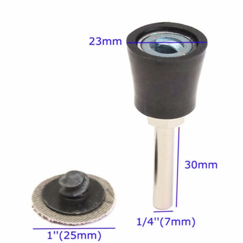 50 шт. R Тип рулонный замок шлифовальные диски W/оправка 36/60/80/120/220 Грит Пакет