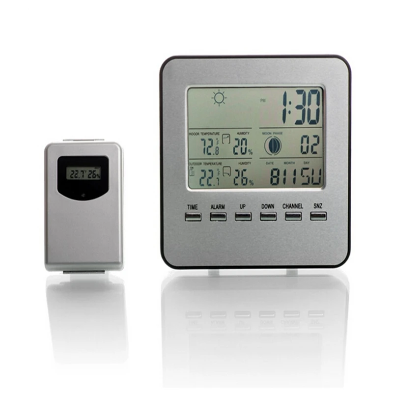Беспроводная метеостанция с ЖК дисплеем Цифровой Уличный термометр гигрометр