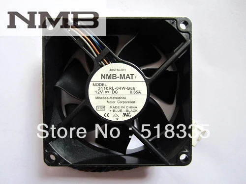 Для NMB 3110RL 04W B86 вентилятор 8025 12В 0.65A 406016 001 серверный инвертор Охлаждающий