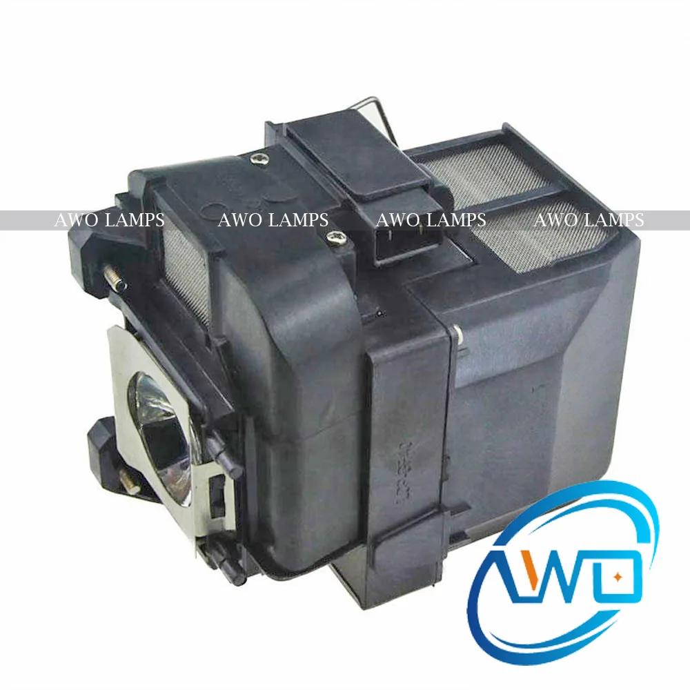 Высококачественная лампа для прожектора AWO ELPLP77 V13H010L77 с корпусом|projector lamp|projector