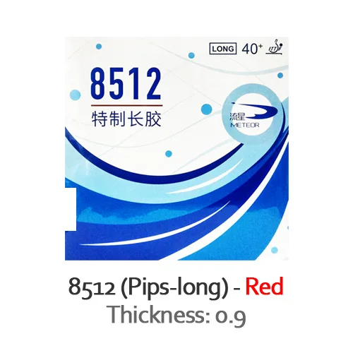 8512 Red T0.9 Метеор(Liu Xing) 8512 пипсов-длинный Настольный теннис резиновая губка для пинг-понга - Цвет: 8512 Red T0.9