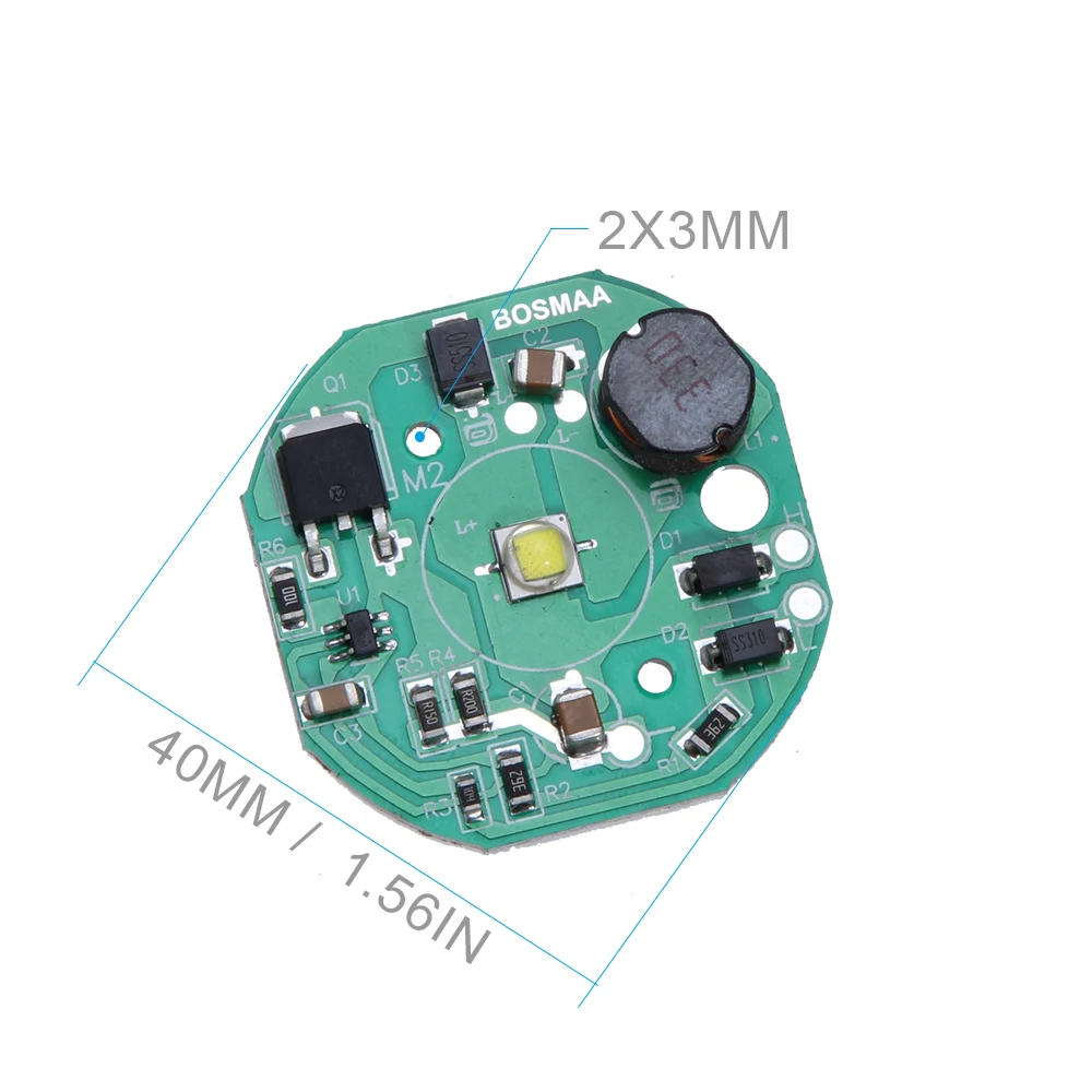 BOSMAA 10 Вт Автомобильный свет двигателя DIY светодиодный чип MX L2 7070 smd PCB модуль 6500k
