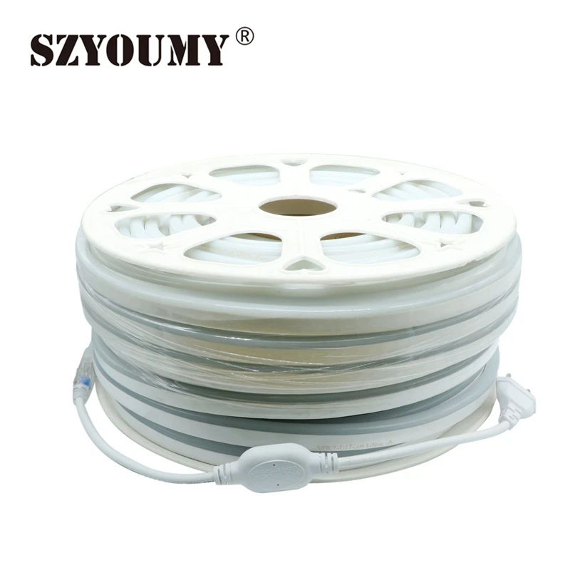 SZYOUMY 50 м 8 мм широкий мини неоновые гибкие 120 светодиодный S/M 2835 SMD СВЕТОДИОДНЫЙ