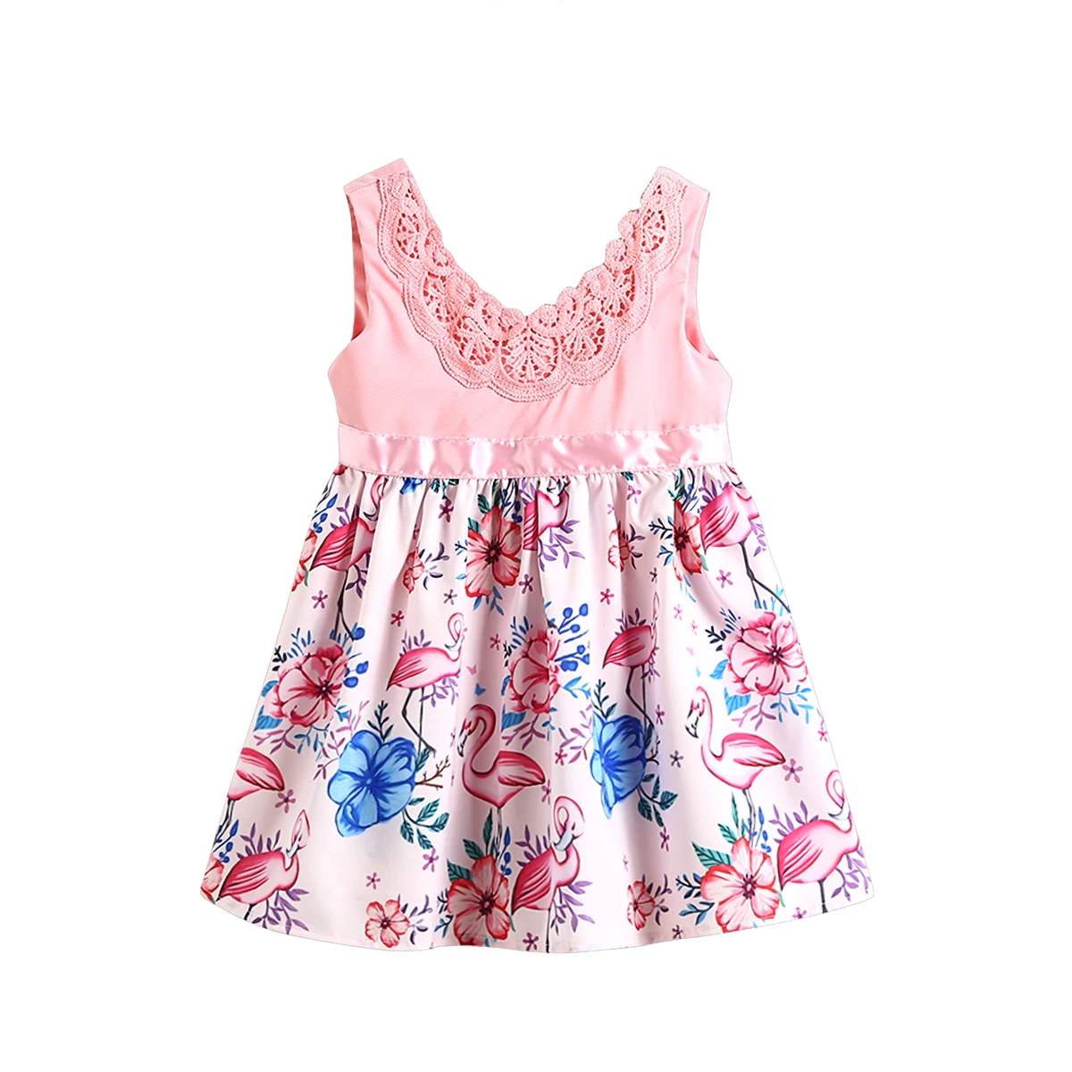 2019 Brand New Summer Kid Baby Girls Sweet Floral Sleeveless Cotton Dress Party Sunsuit Outfits | Детская одежда и обувь