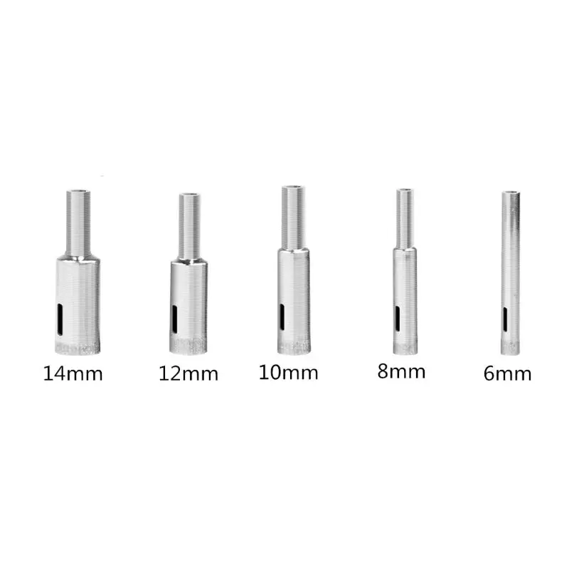 

5pcs Diamond Holesaw Drill Bit Tool For Ceramic Porcelain Glass Marble 6-14mm