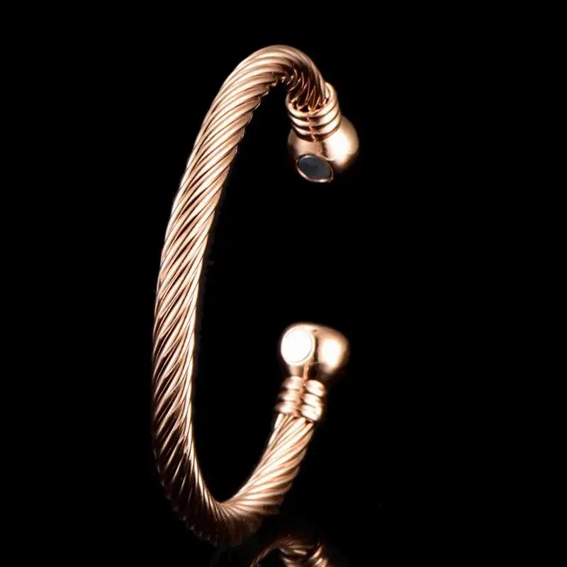 Браслет для мужчин и женщин магнитный обмоточный браслет с медведем золотого