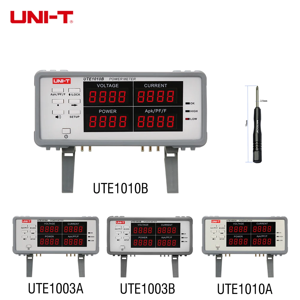 Параметры параметров ute10b UTE1010A UTE1003A UTE1003B скамья True RMS цифровой фактор мощности