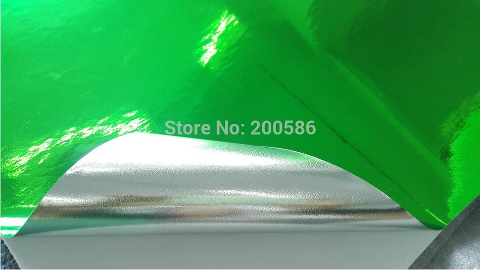 3-слойная высококачественная растягивающаяся Гибкая Хромовая зеленая виниловая