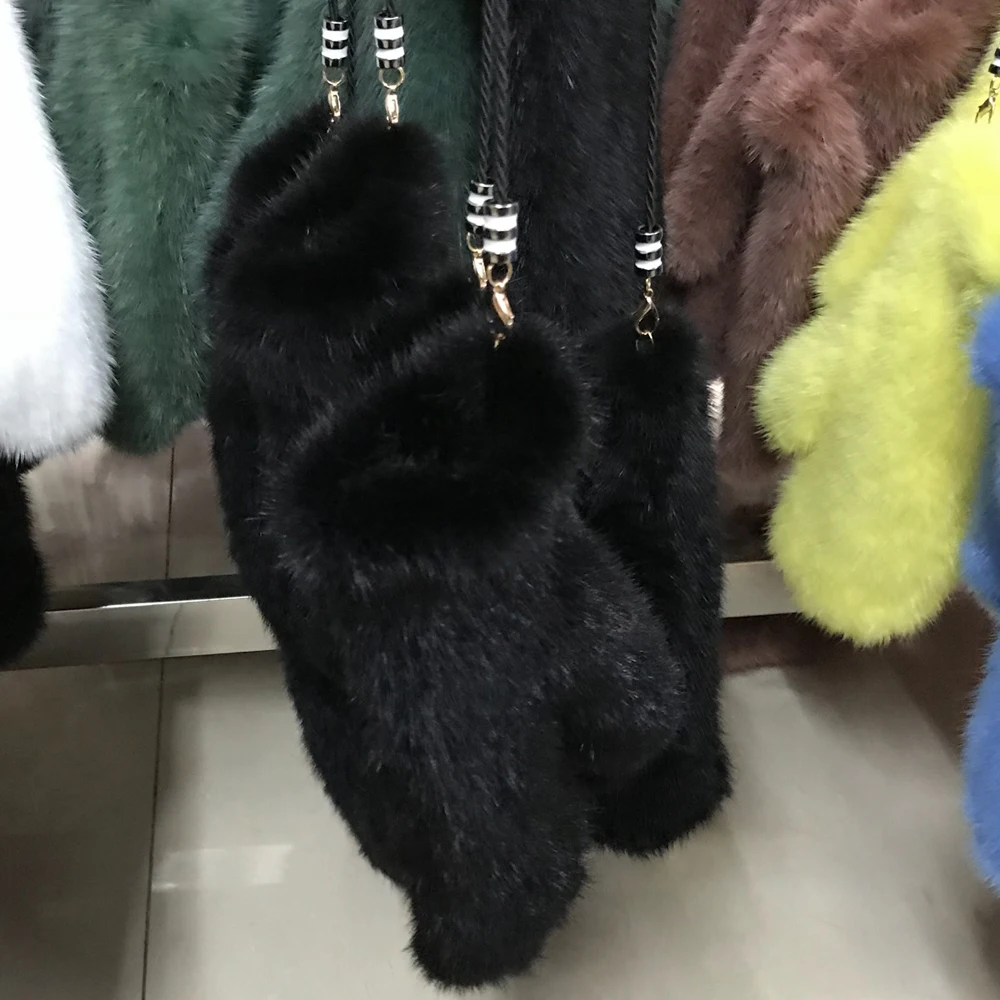 Новинка 2020 зимние перчатки из натурального меха норки Лидер продаж вязаные с