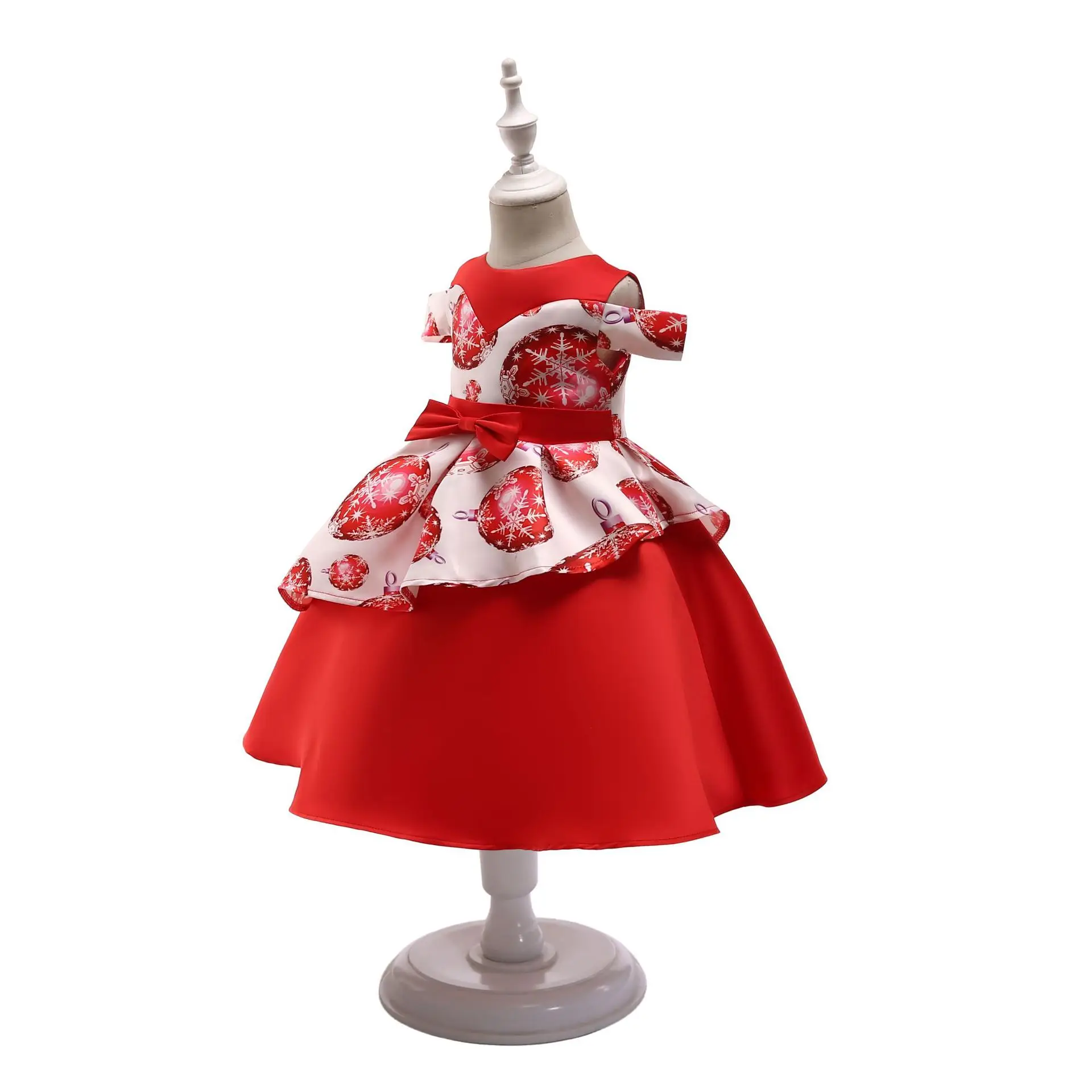 Little Girls Princess Dress Toddler Summer Birthday Party Children Vestidos 2-9 Years Short Sleeve Off Shoulder Kids Z168 | Детская