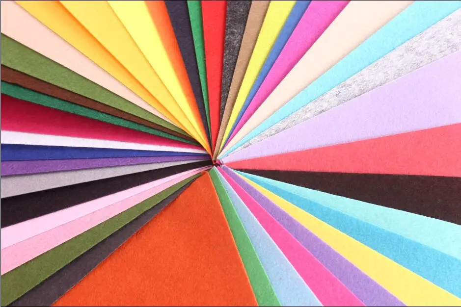 

80pcs / lot 30 CMX20 CM Felt Fabric, Polyester, Non-woven Felt, Thick, Handmade fabric DIY Not woven Cloth Promotional Packaging